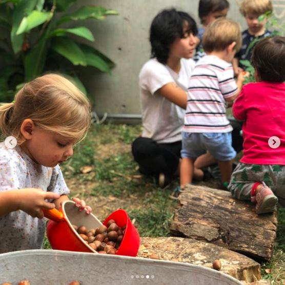 Children doing outdoor learning activities